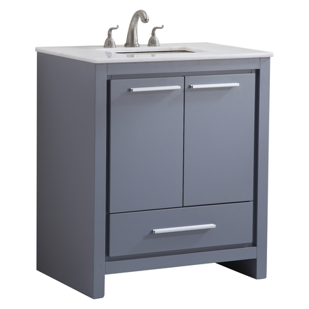 Elegant Decor 30 Single Bathroom Vanity Set In Grey" VF-1028